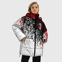 Куртка зимняя женская Ac milan краска, цвет: 3D-черный — фото 2