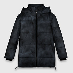 Куртка зимняя женская Акварельные разводы черный, цвет: 3D-светло-серый