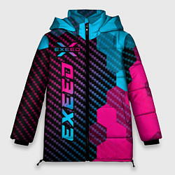 Куртка зимняя женская Exeed Neon Gradient - FS, цвет: 3D-черный