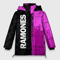 Куртка зимняя женская Ramones Rock Legends, цвет: 3D-черный