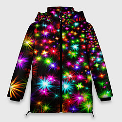 Куртка зимняя женская COLORFUL COLOR STARFALL, цвет: 3D-красный