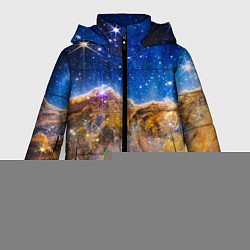 Куртка зимняя женская NASA: Туманность Карина, цвет: 3D-красный