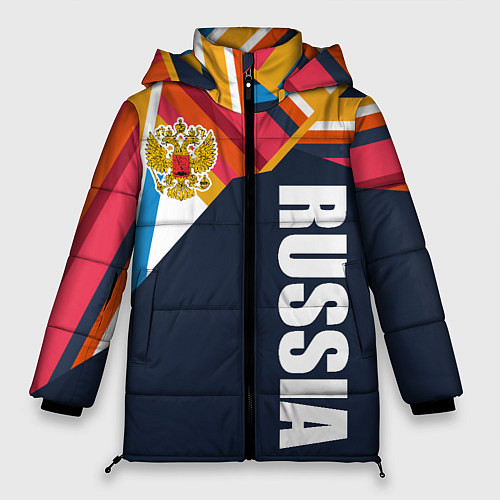 Женская зимняя куртка RUSSIA - RETRO COLORS / 3D-Красный – фото 1