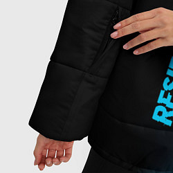 Куртка зимняя женская Resident Evil Logo Neon Gradient, цвет: 3D-черный — фото 2