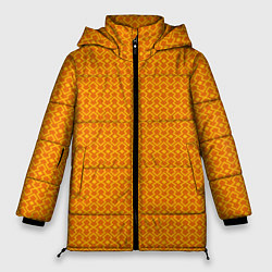 Женская зимняя куртка Оранжевые классические узоры
