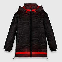 Куртка зимняя женская Объемная красная сетка из сот, цвет: 3D-красный