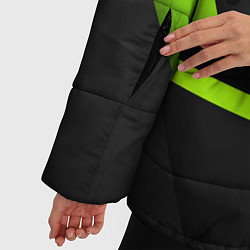 Куртка зимняя женская BLACK GREEN GEOMETRY, цвет: 3D-светло-серый — фото 2