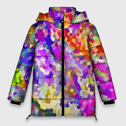 Женская зимняя куртка Летняя мозаика / 3D-Красный – фото 1