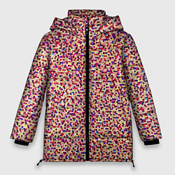 Куртка зимняя женская Цветное конфетти, цвет: 3D-красный