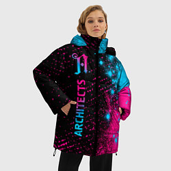 Куртка зимняя женская Architects - neon gradient: по-вертикали, цвет: 3D-черный — фото 2