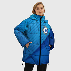 Куртка зимняя женская Chelsea Абстракция, цвет: 3D-светло-серый — фото 2