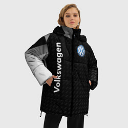 Куртка зимняя женская Volkswagen карбон, цвет: 3D-светло-серый — фото 2