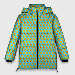 Куртка зимняя женская Ути ути-пути Голубой, цвет: 3D-красный