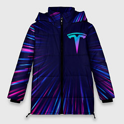 Женская зимняя куртка Tesla neon speed lines