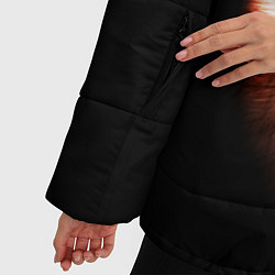 Куртка зимняя женская Волк и Лисица, цвет: 3D-красный — фото 2