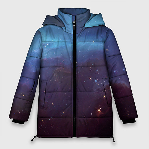 Женская зимняя куртка Космический дым / 3D-Красный – фото 1