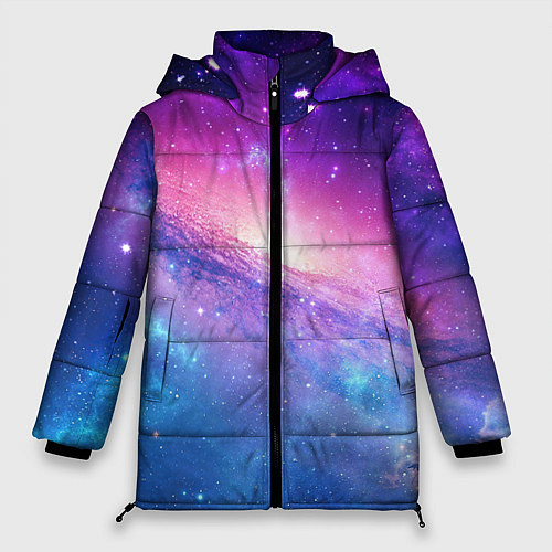 Женская зимняя куртка Космическая воронка / 3D-Красный – фото 1