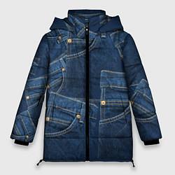 Куртка зимняя женская Джинсовка jeans, цвет: 3D-черный