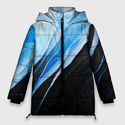 Женская зимняя куртка Тёмно-синий мрамор