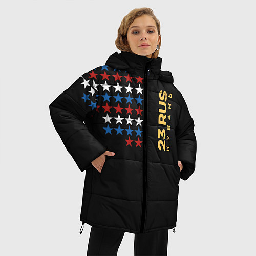 Женская зимняя куртка 23 RUS Кубань / 3D-Черный – фото 3