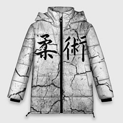 Куртка зимняя женская Джиу-Джитсу : Потресканная земля, цвет: 3D-светло-серый
