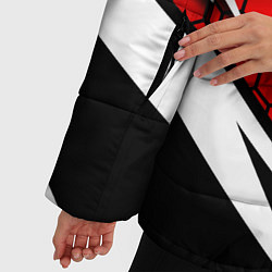 Куртка зимняя женская Джиу - Джитсу : Красная броня, цвет: 3D-красный — фото 2