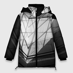 Женская зимняя куртка Абстрактные тени и геометрические фигуры