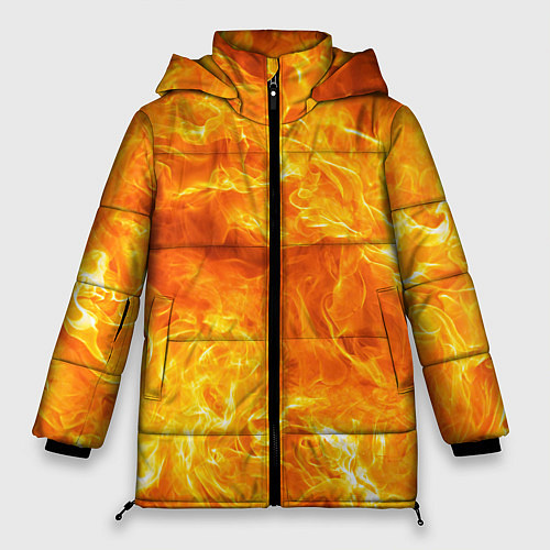 Женская зимняя куртка Бушующий огонь / 3D-Красный – фото 1