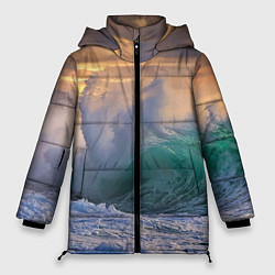 Женская зимняя куртка Штормовая волна, накатывающая на берег