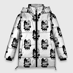 Куртка зимняя женская Глейпнир узор арт, цвет: 3D-светло-серый