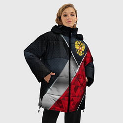 Куртка зимняя женская Red & black Russia, цвет: 3D-светло-серый — фото 2
