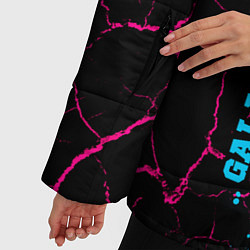 Куртка зимняя женская Galatasaray - neon gradient: по-вертикали, цвет: 3D-черный — фото 2