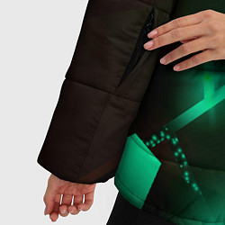 Куртка зимняя женская Resident Evil разлом плит, цвет: 3D-черный — фото 2