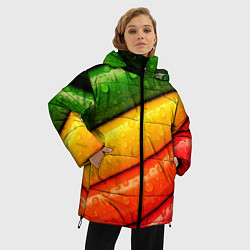 Куртка зимняя женская Мокрые карандаши, цвет: 3D-красный — фото 2