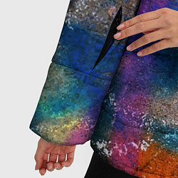 Куртка зимняя женская Рисунок цветными мелками на асфальте, цвет: 3D-светло-серый — фото 2