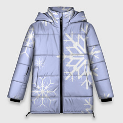 Женская зимняя куртка Снежинок узоры