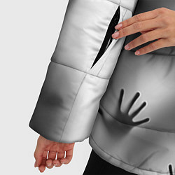 Куртка зимняя женская Bodies inside behind a white wall, цвет: 3D-светло-серый — фото 2