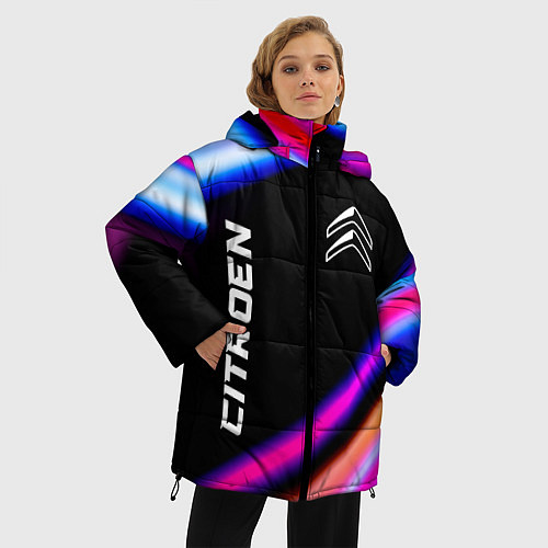 Женская зимняя куртка Citroen speed lights / 3D-Черный – фото 3