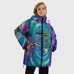 Куртка зимняя женская Плазма фон, цвет: 3D-черный — фото 2