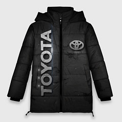 Куртка зимняя женская Toyota cracks, цвет: 3D-красный