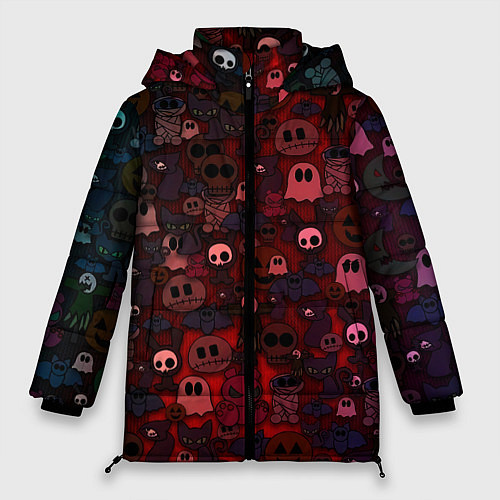 Женская зимняя куртка Плюшевые вестники ночи / 3D-Красный – фото 1