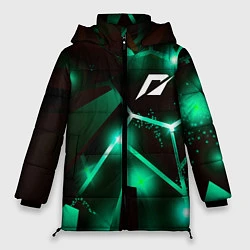 Куртка зимняя женская Need for Speed разлом плит, цвет: 3D-черный