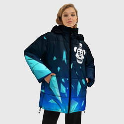Куртка зимняя женская FNAF взрыв частиц, цвет: 3D-черный — фото 2