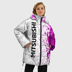 Куртка зимняя женская Mitsubishi pro racing: по-вертикали, цвет: 3D-черный — фото 2