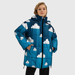 Куртка зимняя женская Night clouds, цвет: 3D-светло-серый — фото 2
