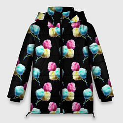 Куртка зимняя женская Сладкая вата, цвет: 3D-черный