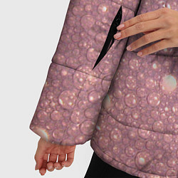 Куртка зимняя женская Pink bubbles, цвет: 3D-красный — фото 2