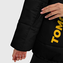 Куртка зимняя женская Tomodachi Game - gold gradient: по-вертикали, цвет: 3D-черный — фото 2