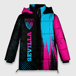 Куртка зимняя женская Sevilla - neon gradient: по-вертикали, цвет: 3D-черный