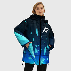 Куртка зимняя женская Need for Speed взрыв частиц, цвет: 3D-черный — фото 2